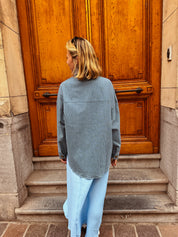 Noa jeansbloes gestreept