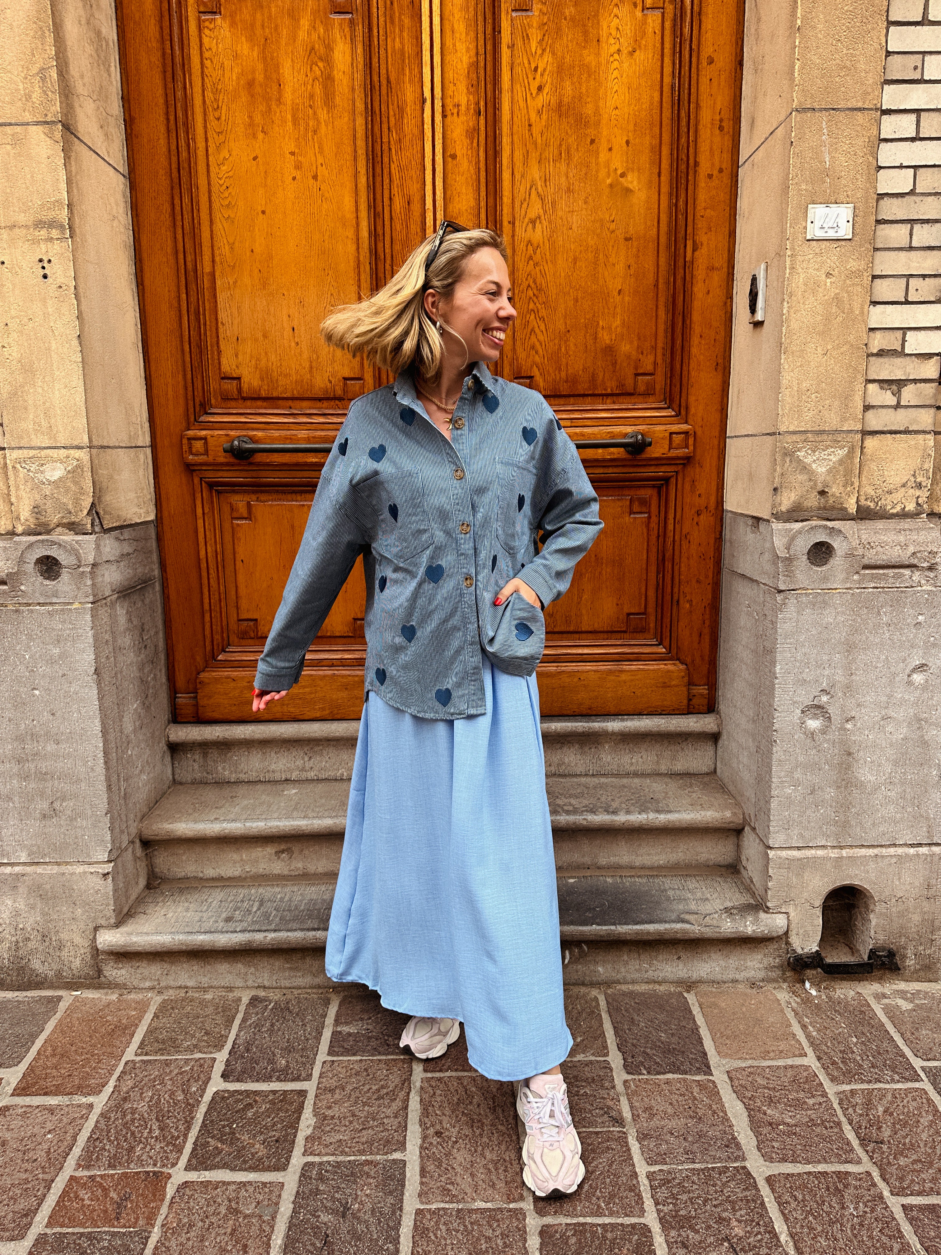 Skye rok blauw