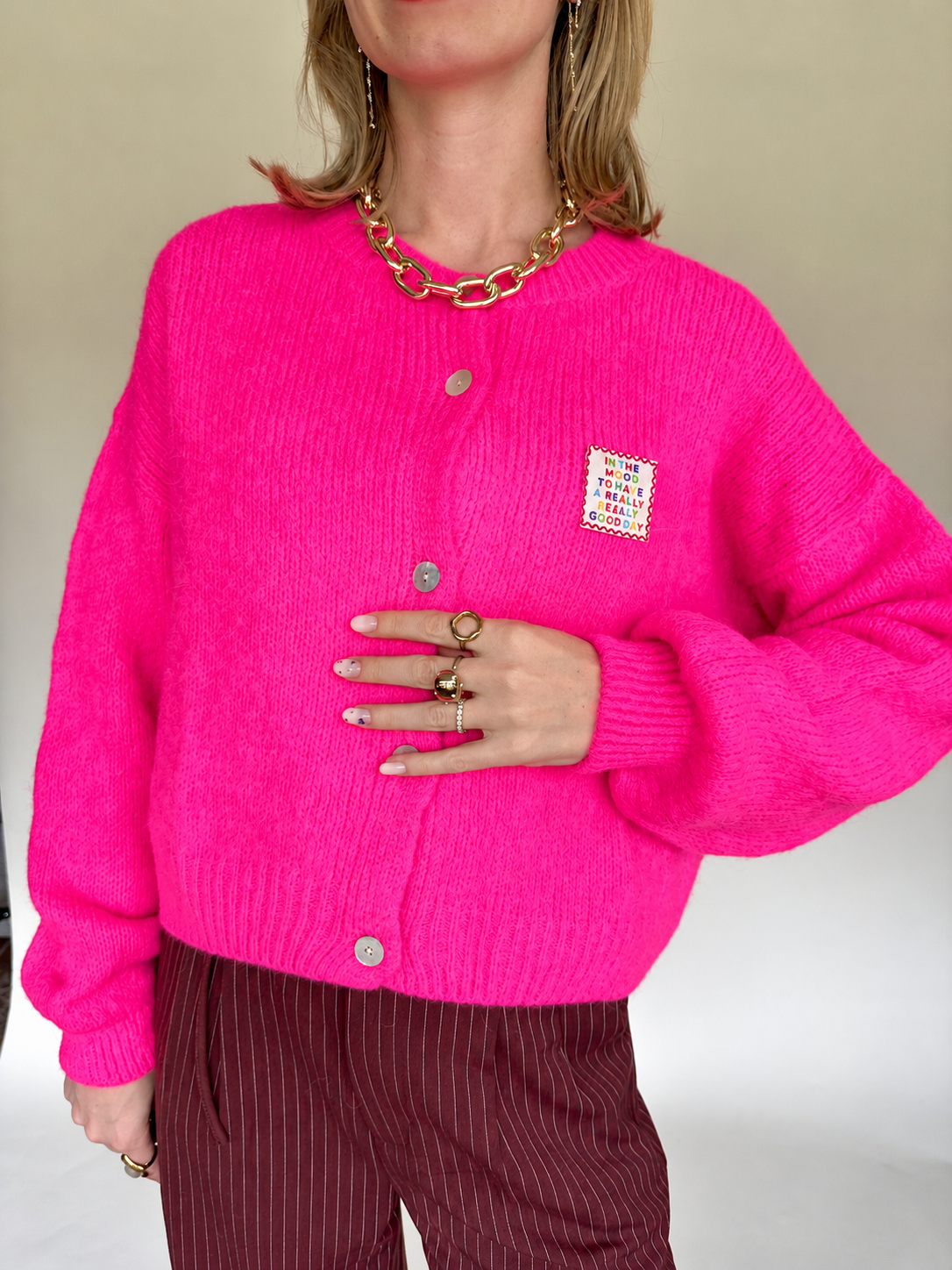 Zoë gilet fuchsia