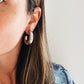 Lave oorbellen zilver