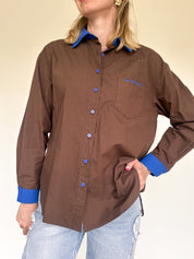 June blouse bruin