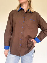 June blouse bruin