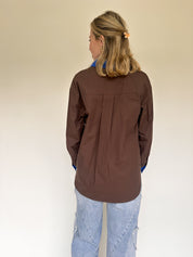 June blouse bruin