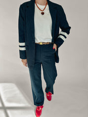 Rus gestreepte broek blauw