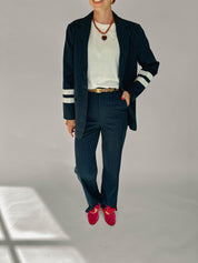 Rus gestreepte broek blauw