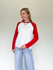 Elodie T-shirt rood/wit