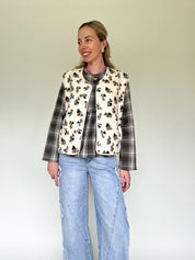 Nora white bodywarmer
