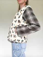 Nora white bodywarmer