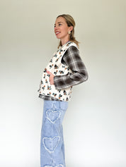 Nora white bodywarmer