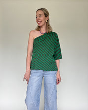 Juliette strip top green
