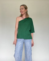 Juliette strip top green