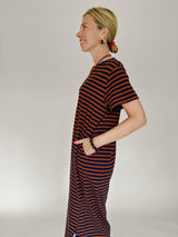 Elodie t-shirt jurk gestreept