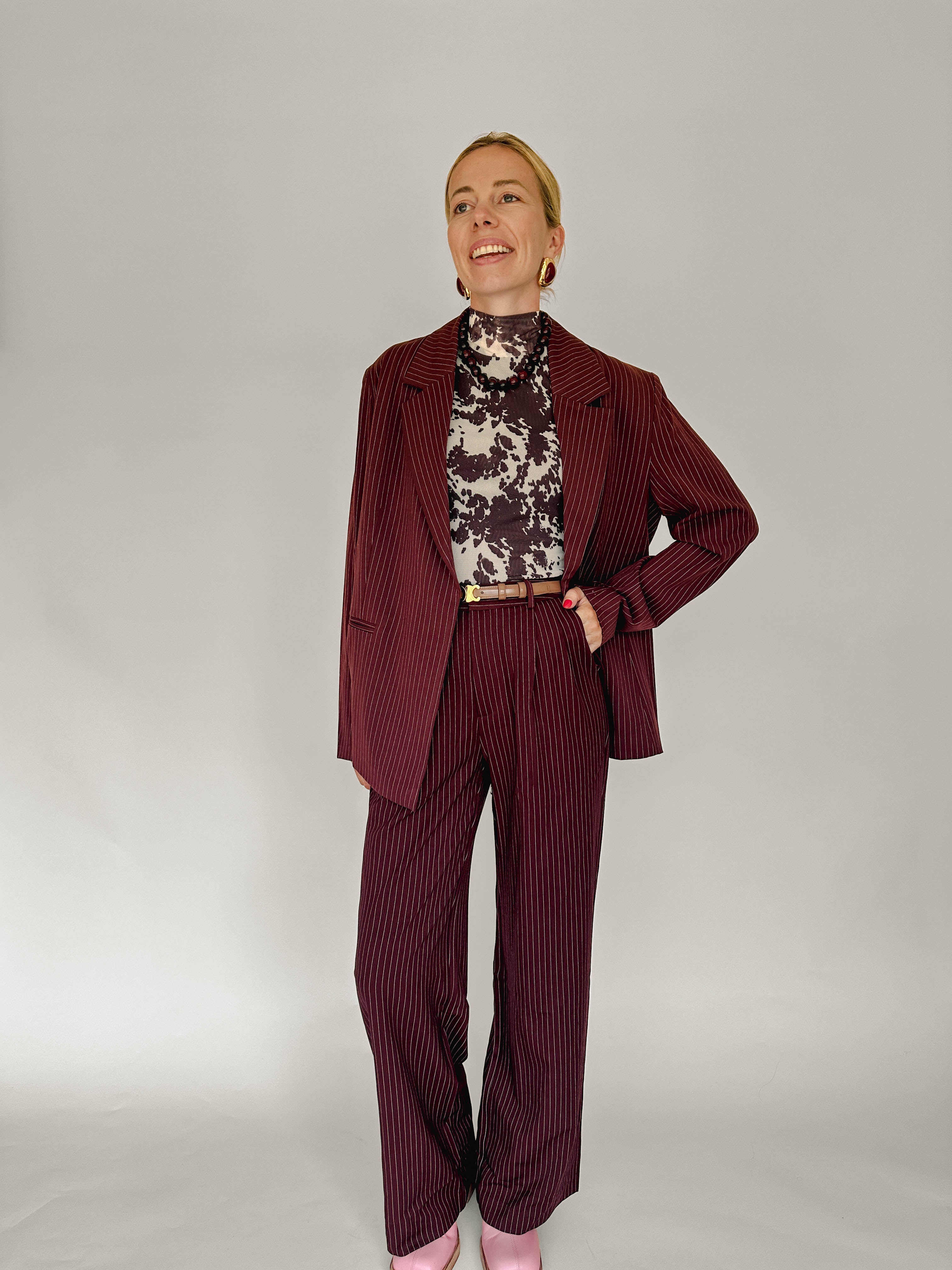 Phebe broek burgundy