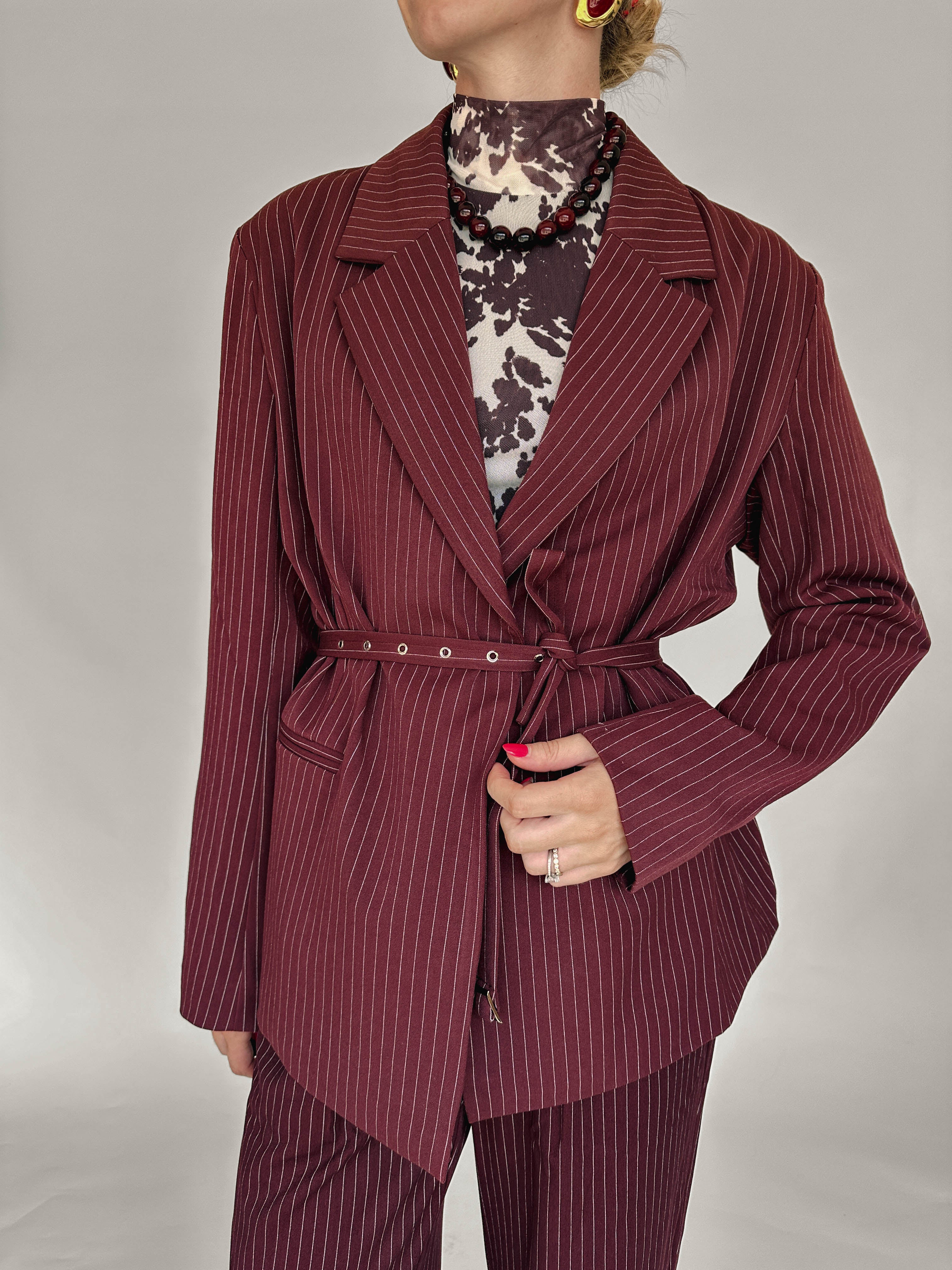 Phebe blazer burgundy