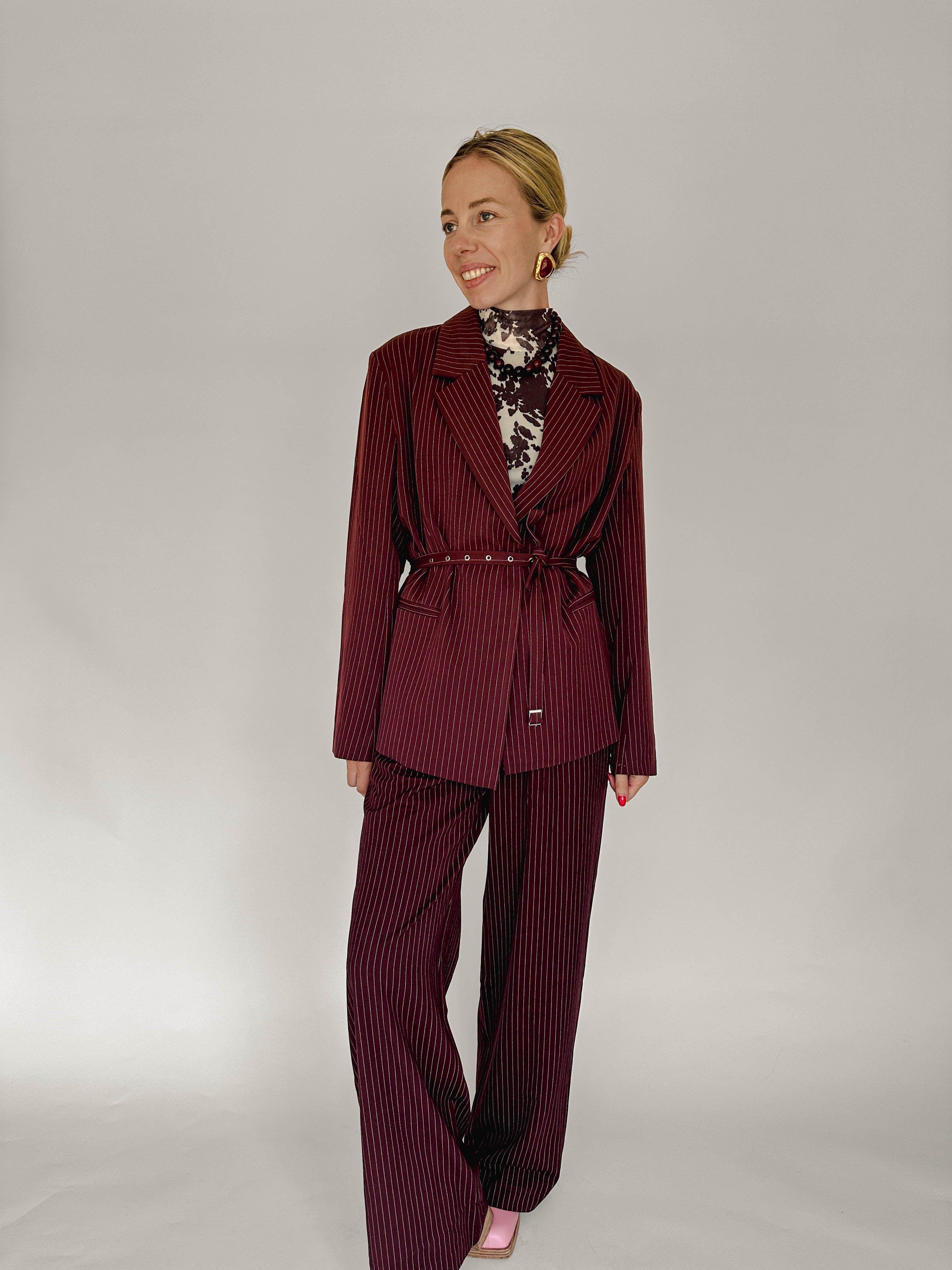 Phebe blazer burgundy