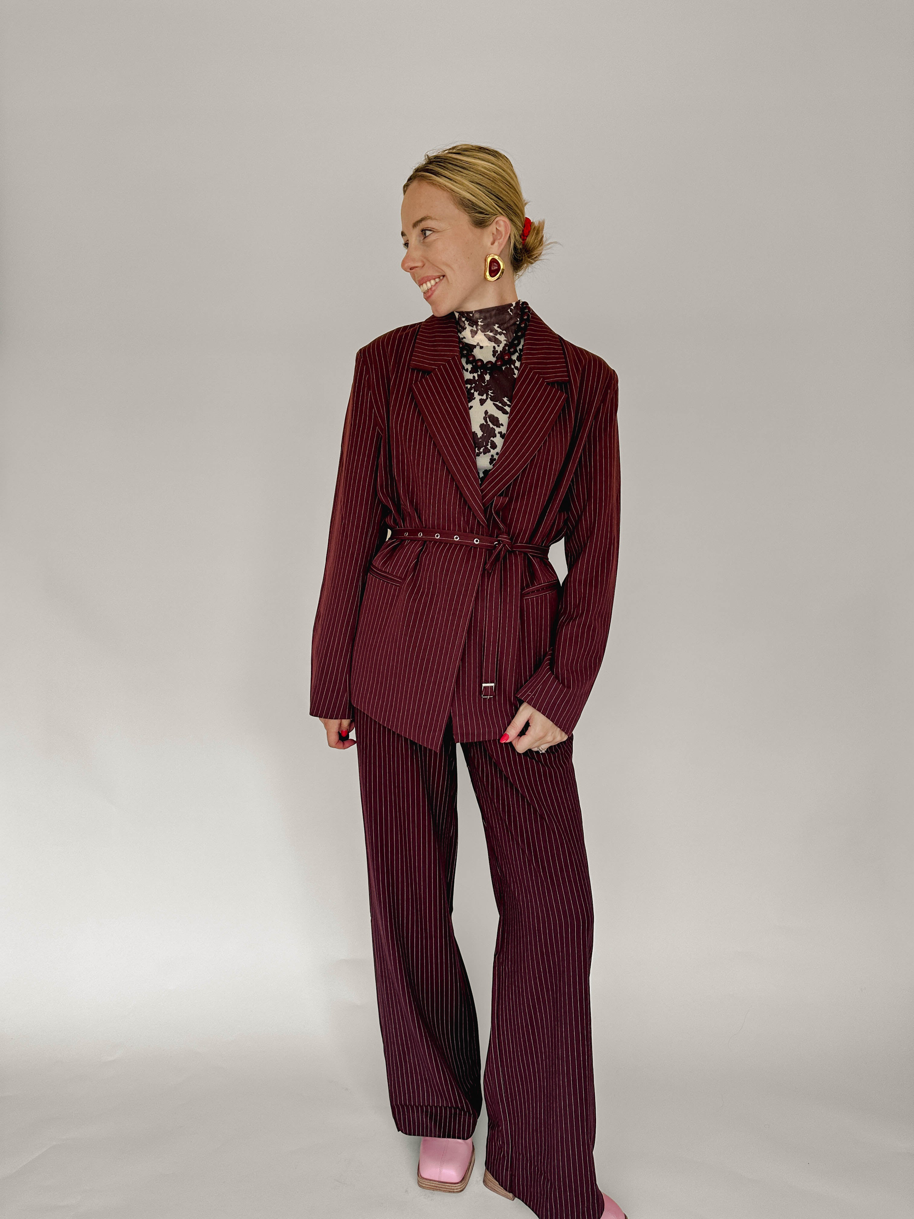 Phebe broek burgundy
