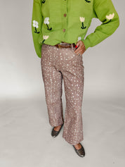 Hena broek hertprint