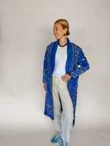 Lola bandana gilet blauw