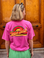 Amelie t-shirt roze met print