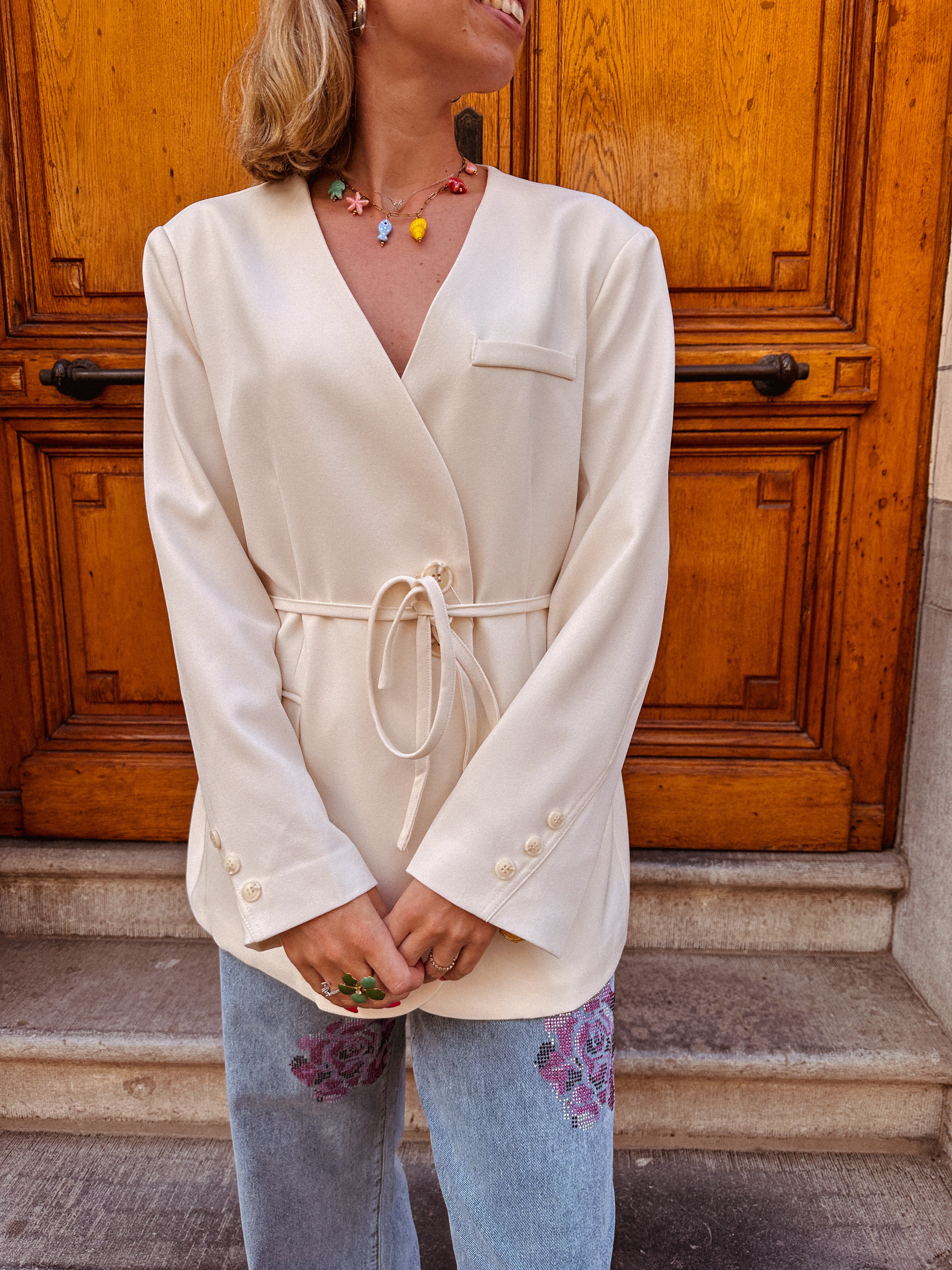 Lola blazer ecru
