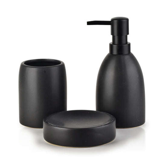 Eda Black Bathroom Set